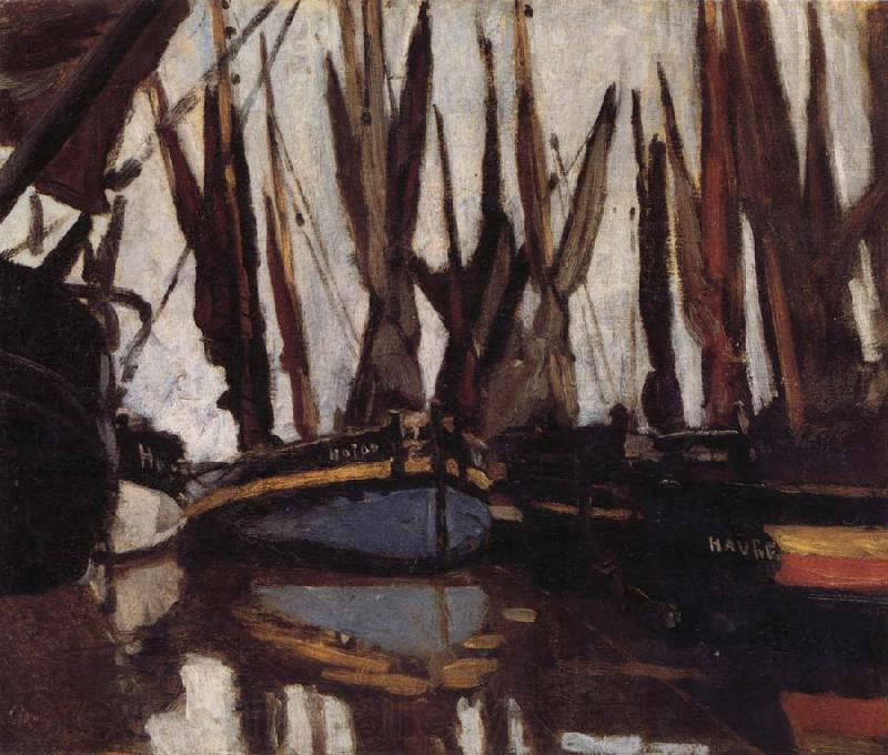 Claude Monet Fishing Boats Norge oil painting art